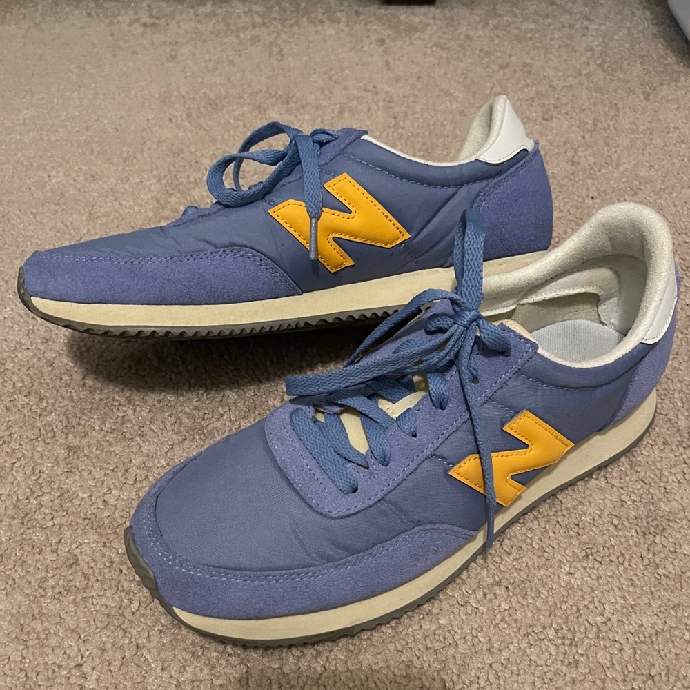 New Balance Blue and Orange Sneakers.